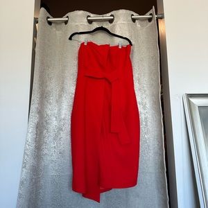 Red Strapless- City Chic